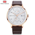 MINI FOCUS 0052 G Top Brand Luxury Mens Watches Quartz Watch Men Calendar Business Leather Watch relogio masculino